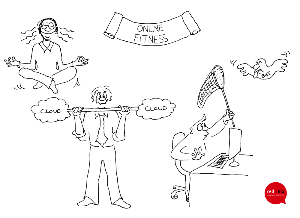 Cartoon Online Fitness